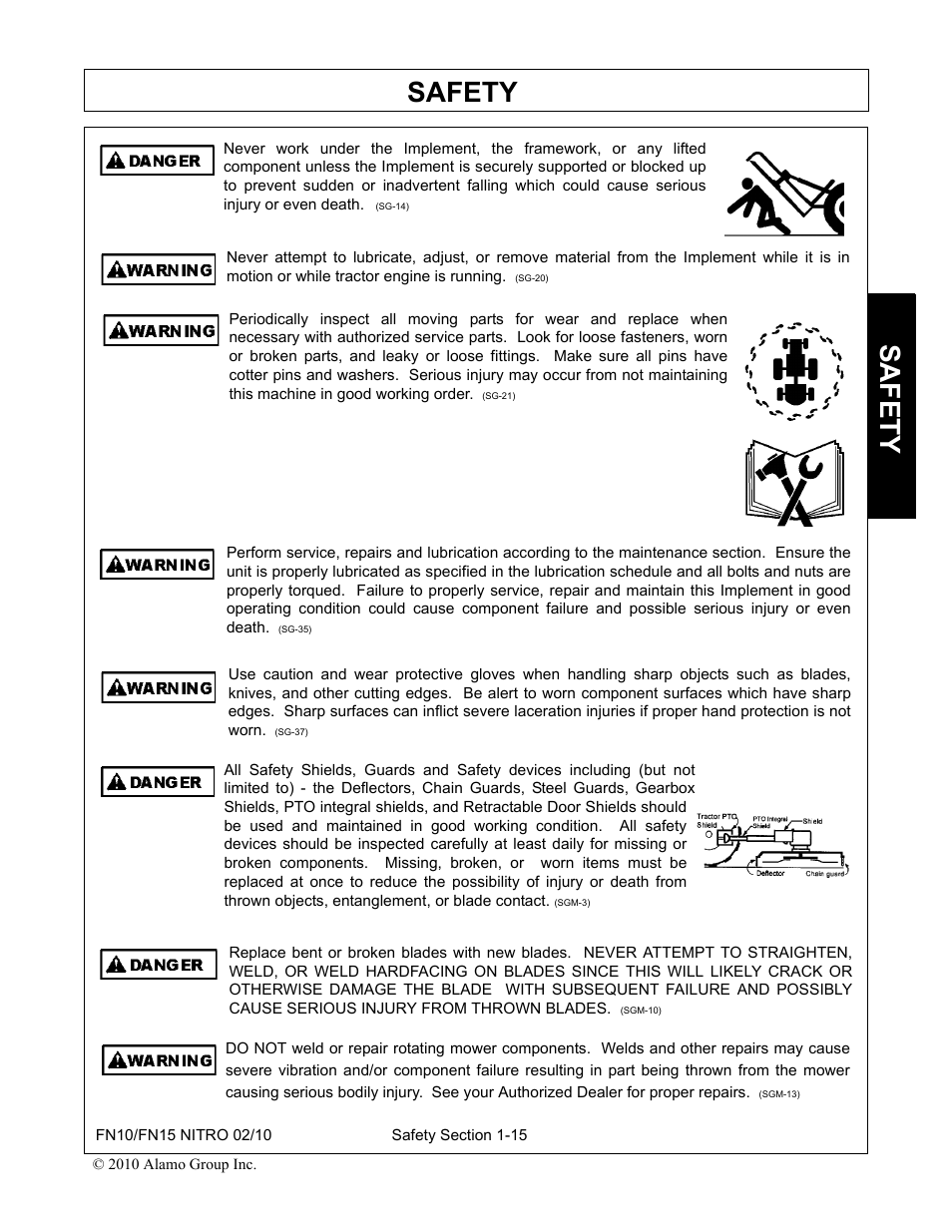 Safety | Rhino Mounts NITRO FN10 User Manual | Page 21 / 166