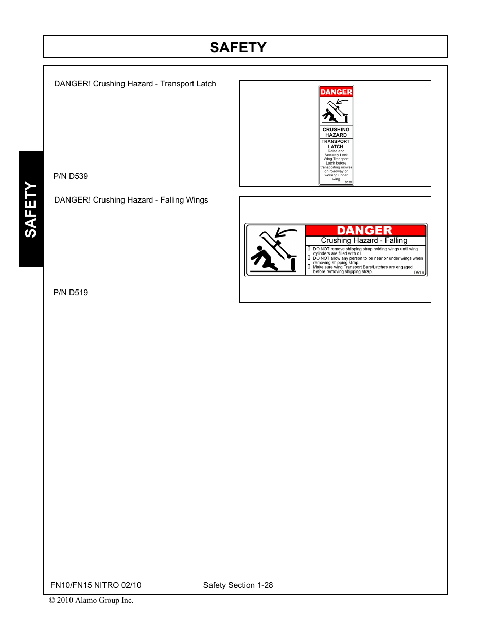 Safety | Rhino Mounts NITRO FN10 User Manual | Page 34 / 166