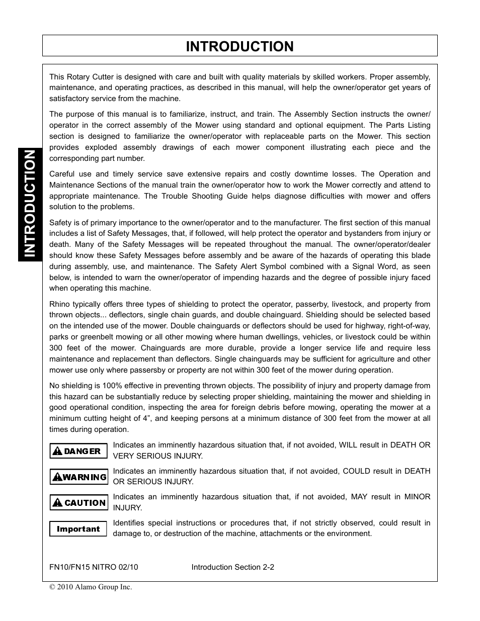 Introduction | Rhino Mounts NITRO FN10 User Manual | Page 82 / 166