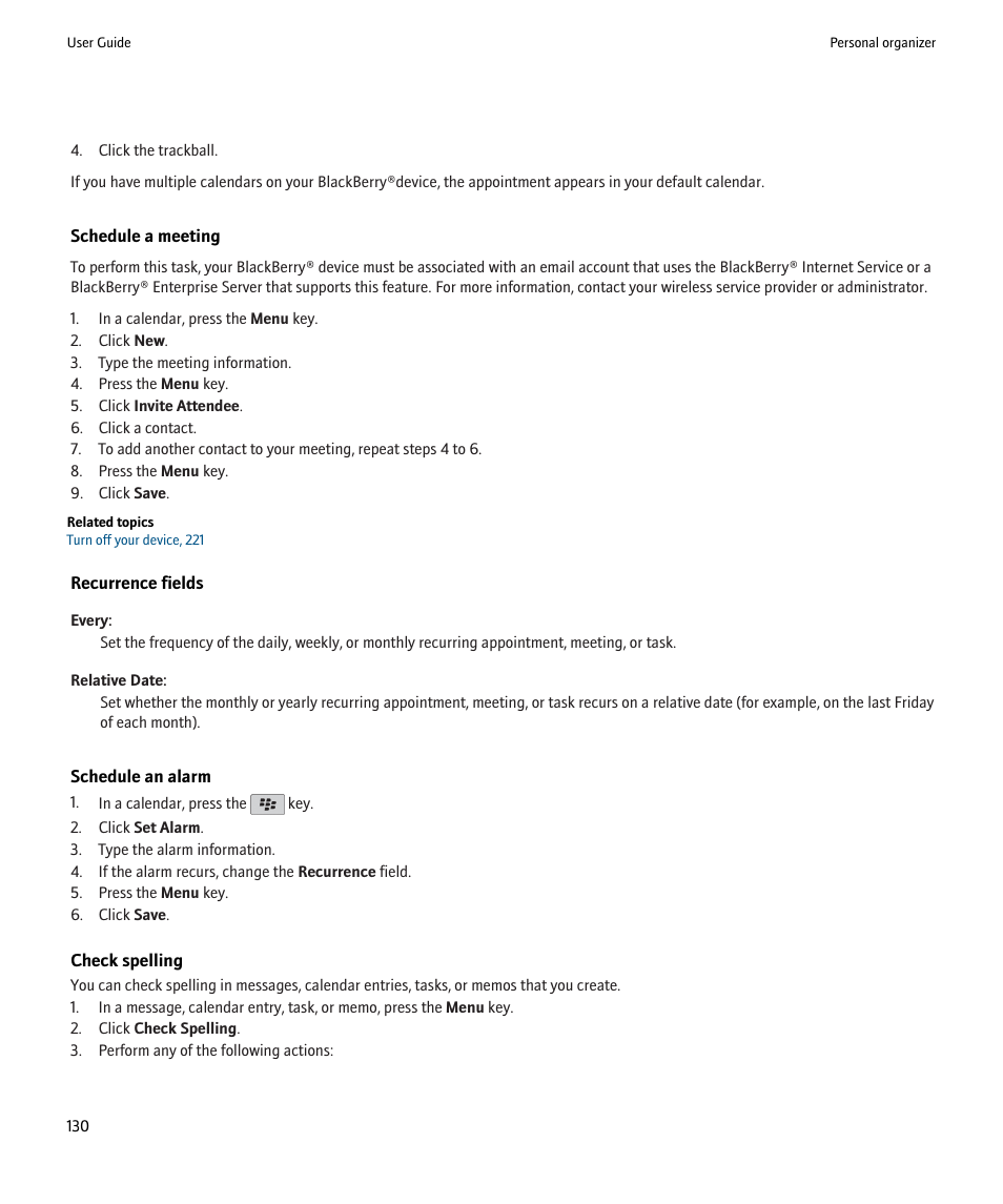 Blackberry 9000 User Manual | Page 132 / 275