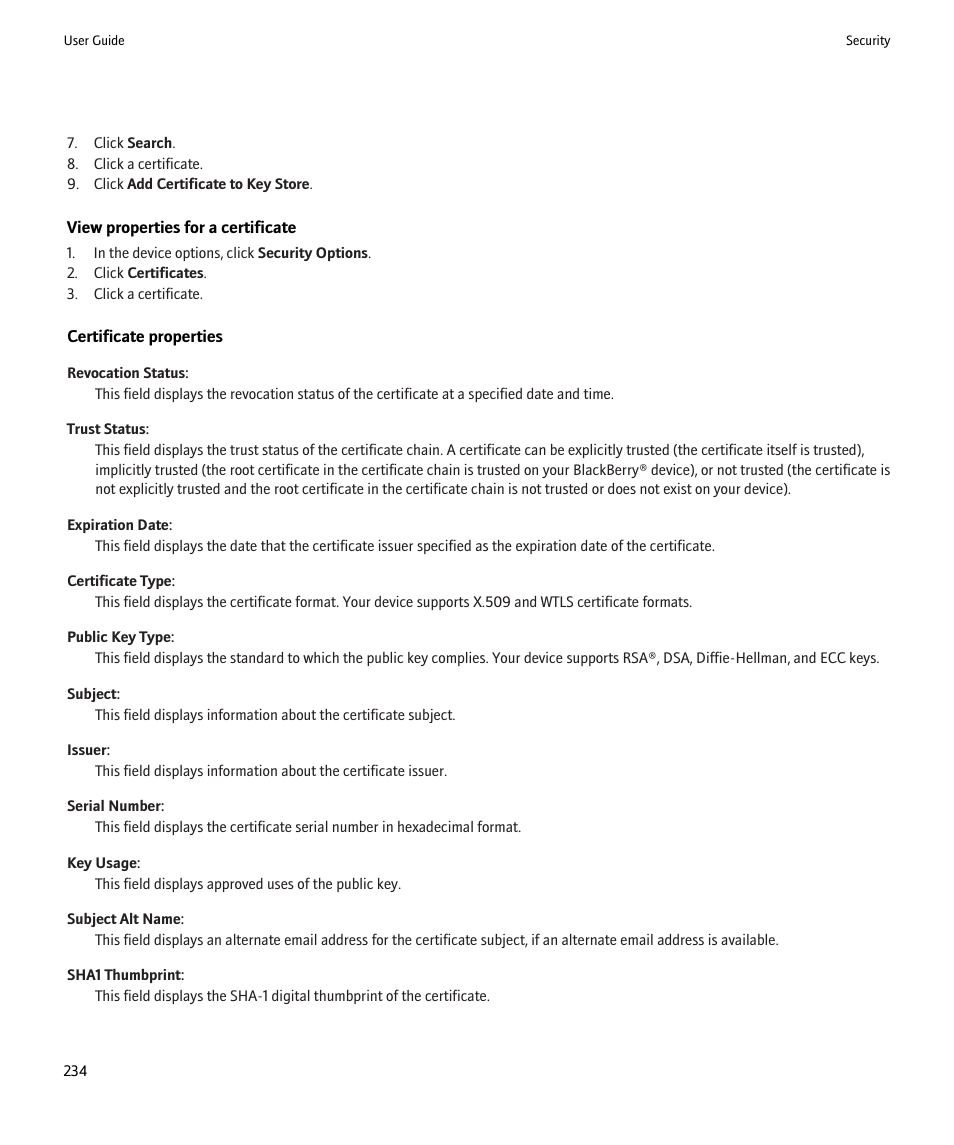 Blackberry 9000 User Manual | Page 236 / 275