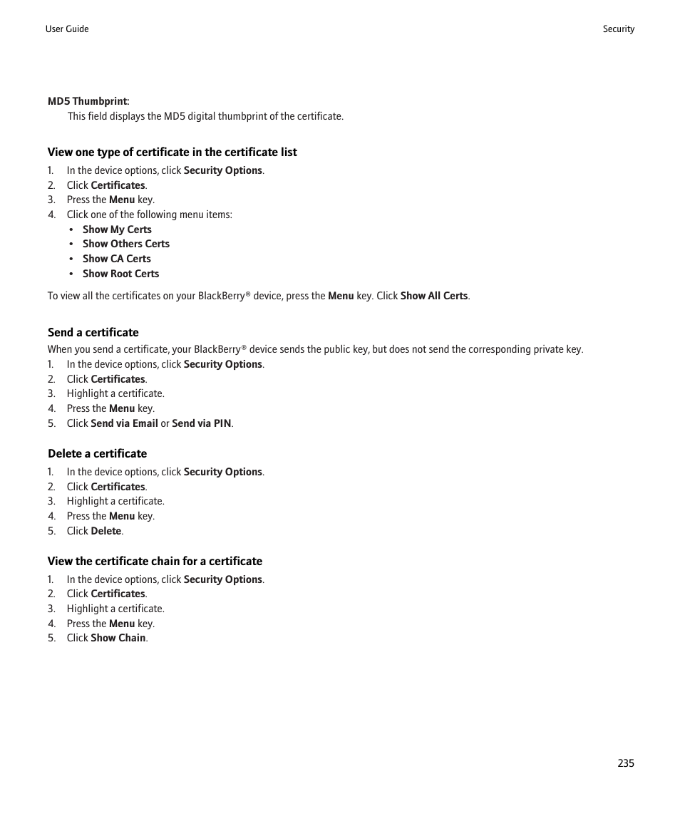 Blackberry 9000 User Manual | Page 237 / 275