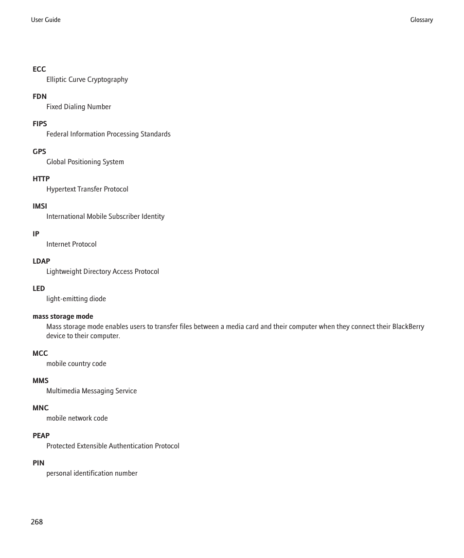 Blackberry 9000 User Manual | Page 270 / 275