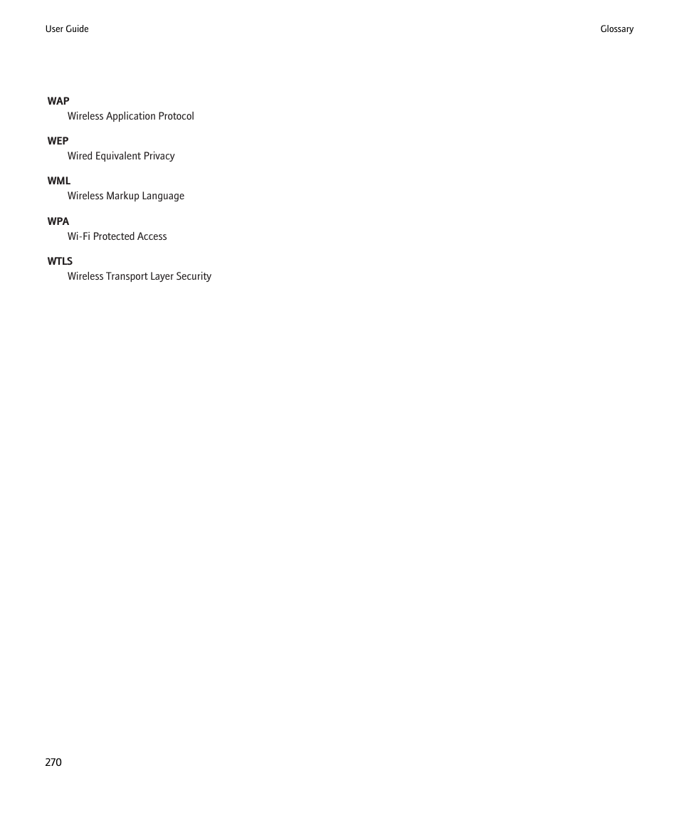 Blackberry 9000 User Manual | Page 272 / 275
