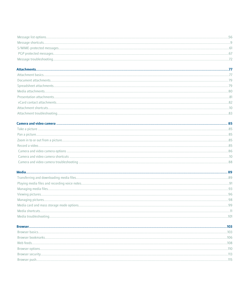 Blackberry 9000 User Manual | Page 4 / 275