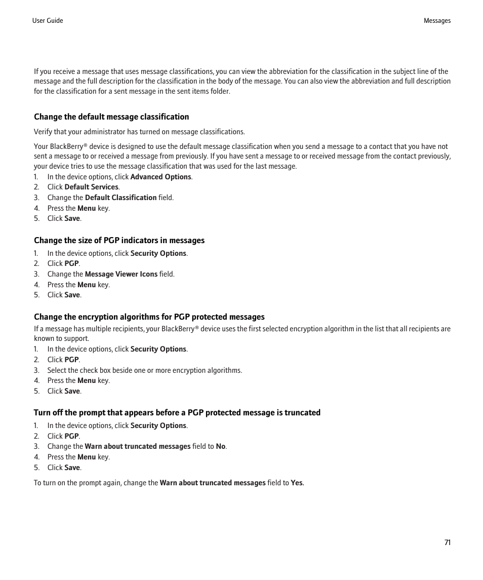 Blackberry 9000 User Manual | Page 73 / 275