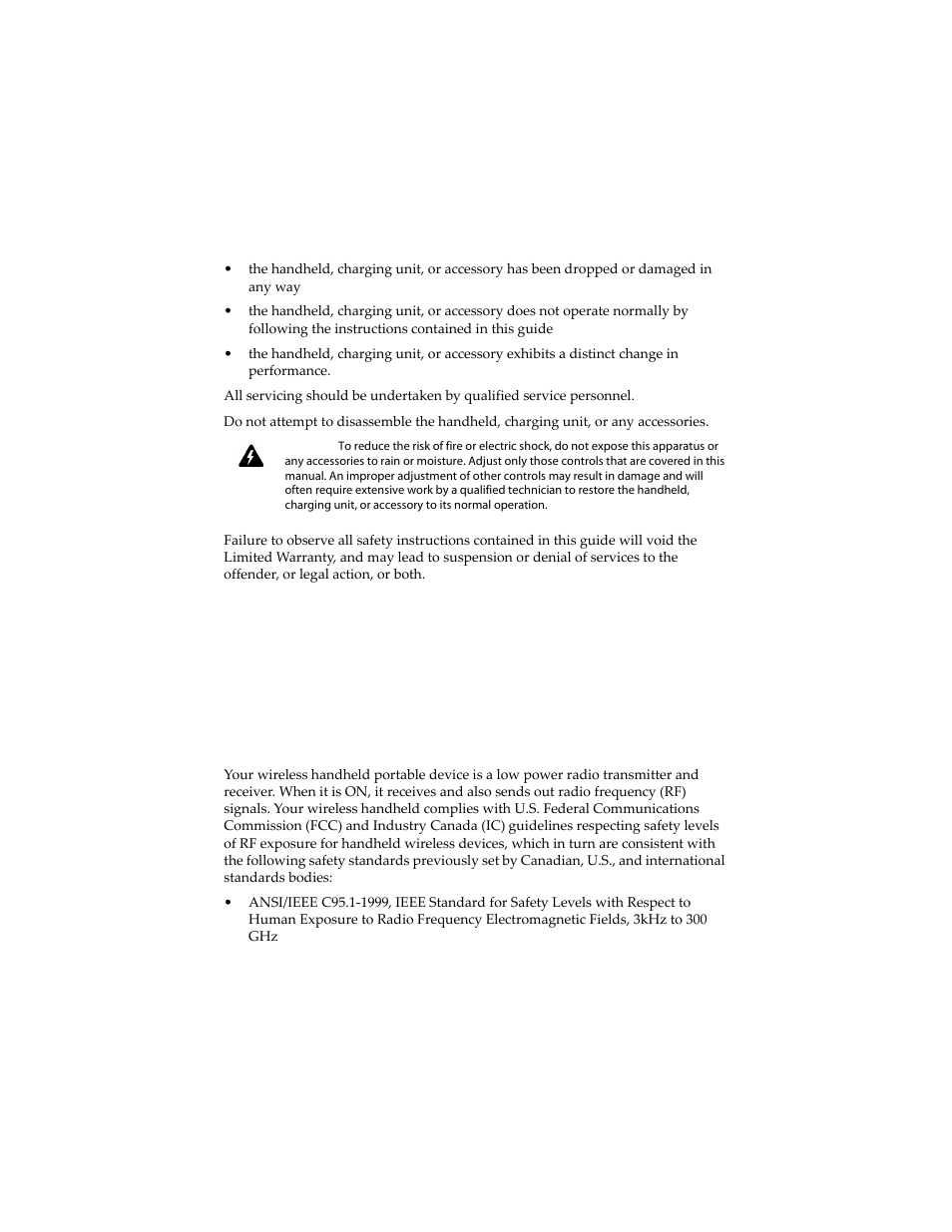 Important safety/compliance information, For blackberry 6210 wireless handheld users, Exposure to radio frequency signals | Blackberry 6210 User Manual | Page 14 / 311