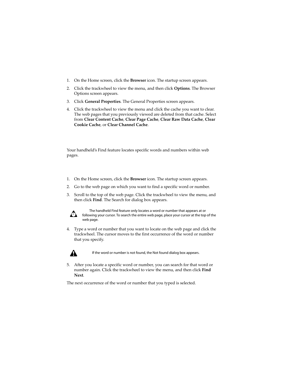 Using the find feature | Blackberry 6210 User Manual | Page 174 / 311