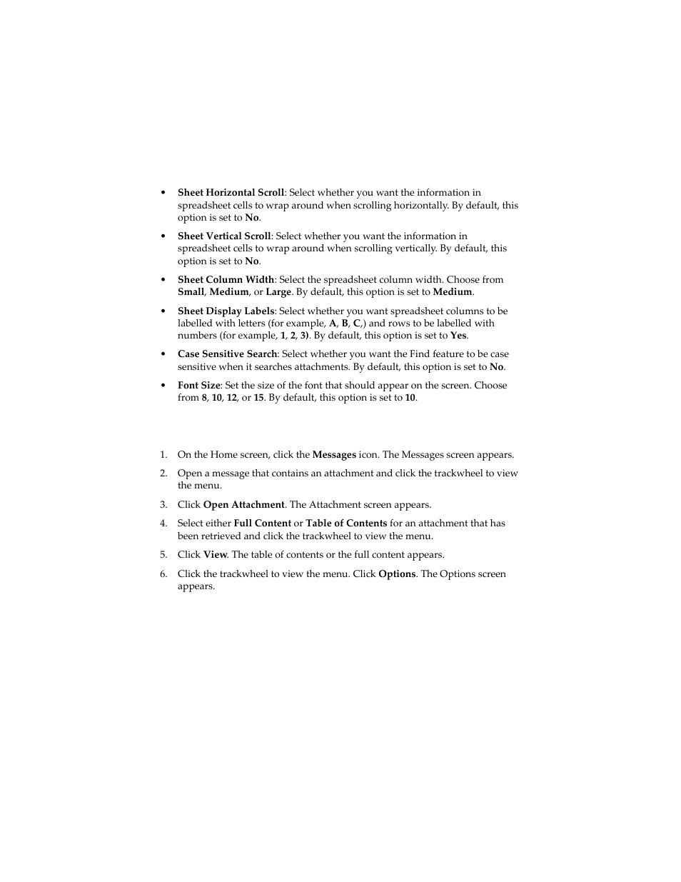 To set attachment service options | Blackberry 6210 User Manual | Page 191 / 311