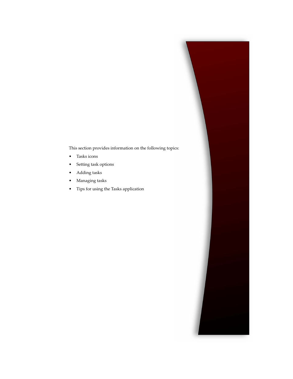 Tasks, Chapter 9 | Blackberry 6210 User Manual | Page 199 / 311
