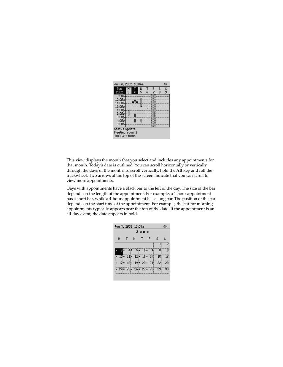 Month view | Blackberry 6210 User Manual | Page 210 / 311