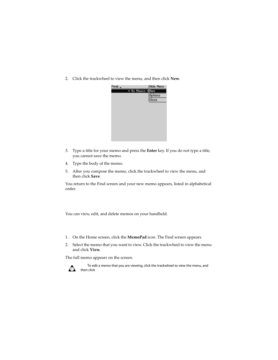 Managing memos, To view memos | Blackberry 6210 User Manual | Page 229 / 311