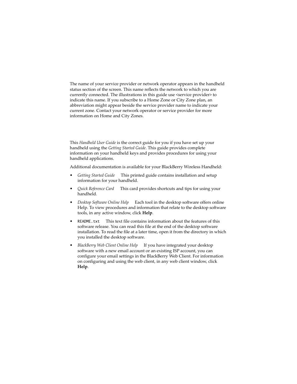 Related documents | Blackberry 6210 User Manual | Page 25 / 311