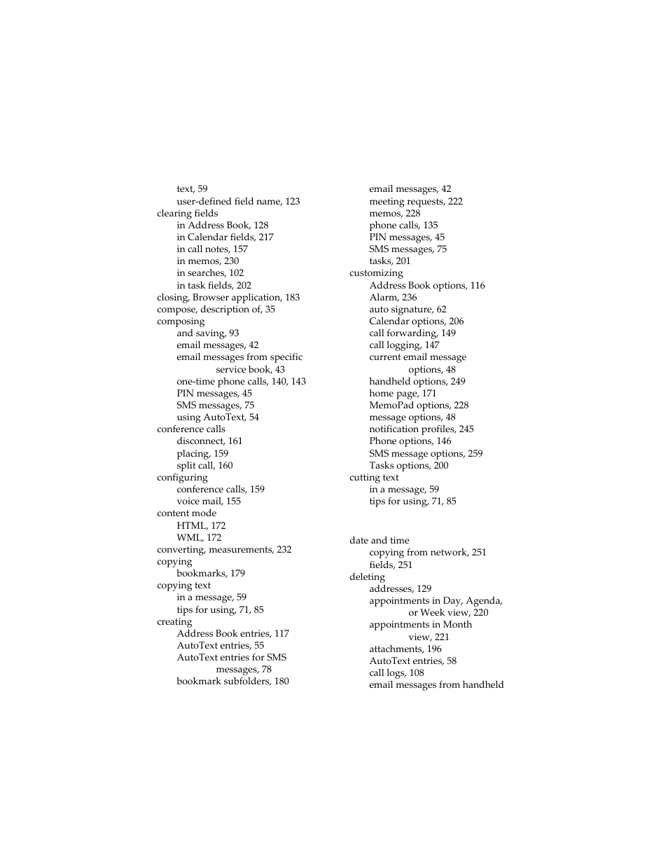 Blackberry 6210 User Manual | Page 298 / 311