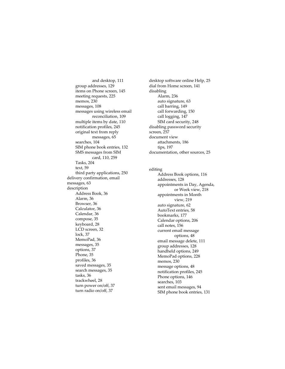Blackberry 6210 User Manual | Page 299 / 311