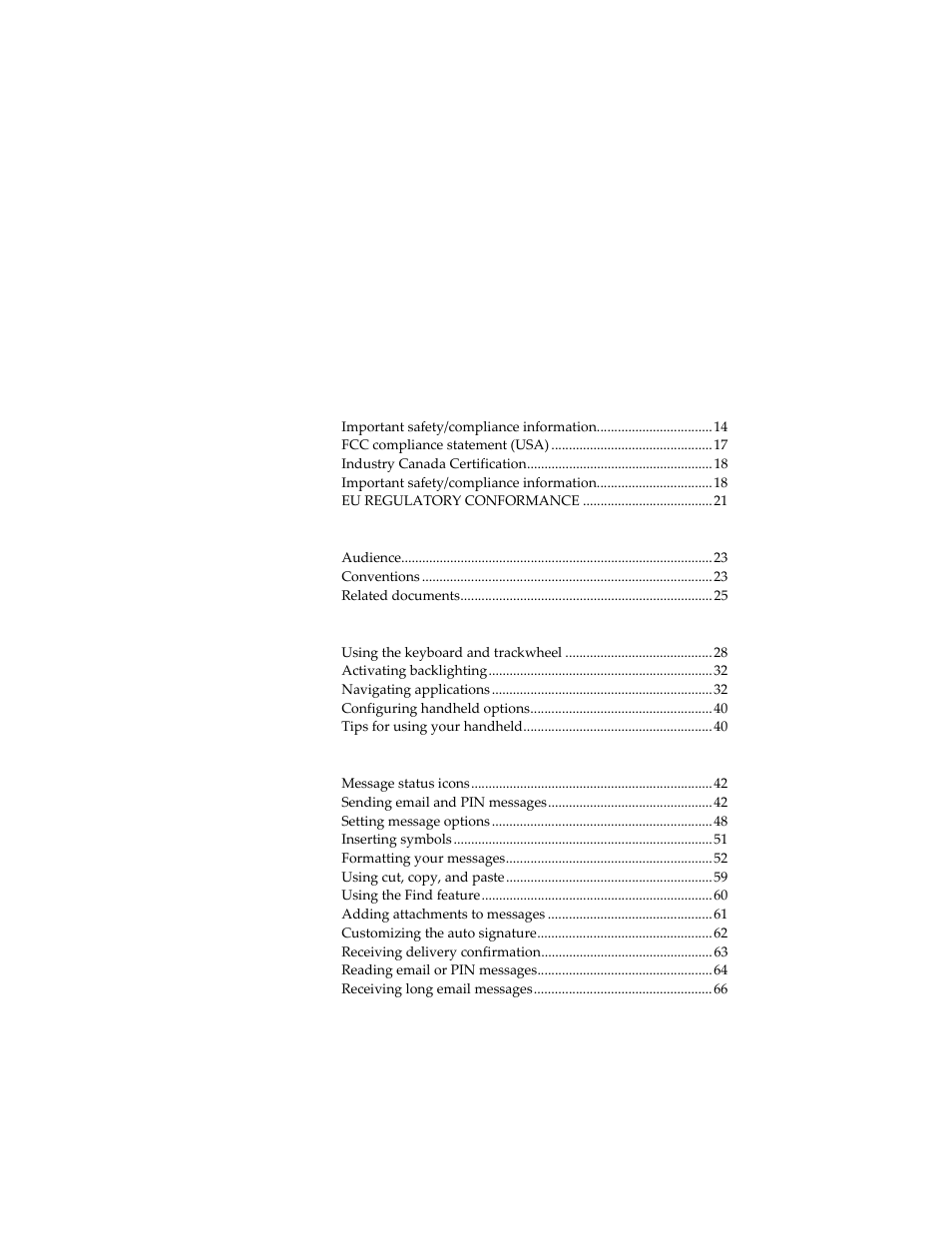 Blackberry 6210 User Manual | Page 3 / 311