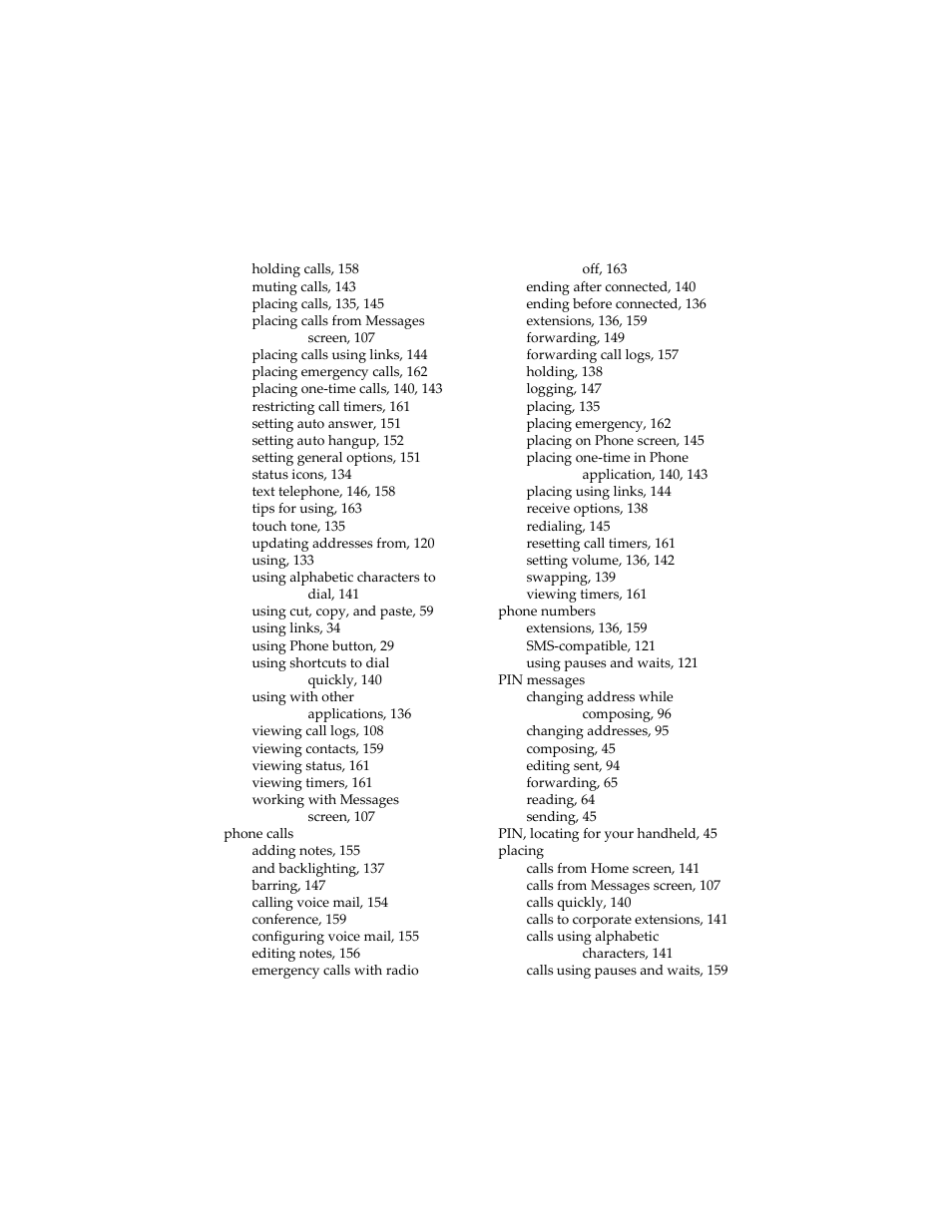 Blackberry 6210 User Manual | Page 305 / 311