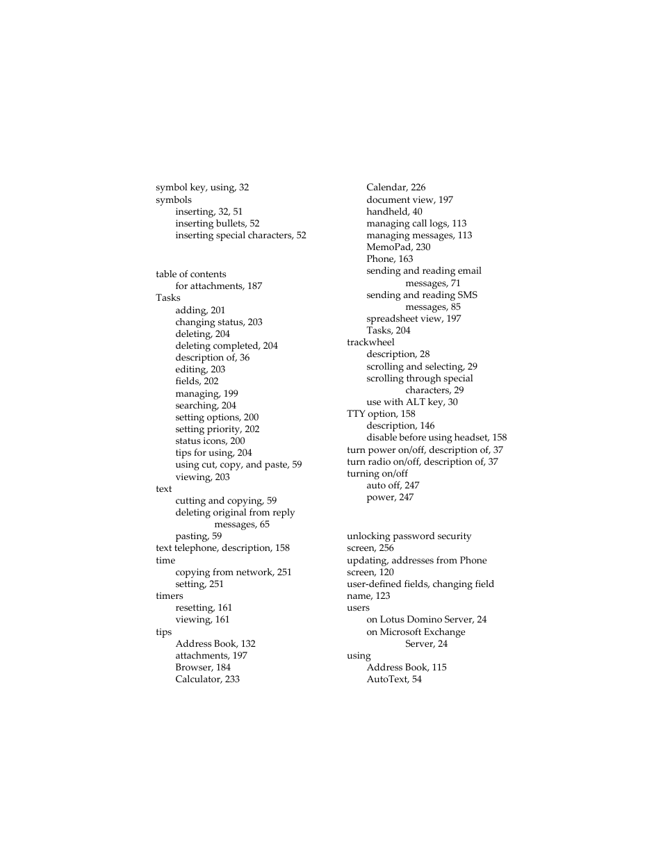 Blackberry 6210 User Manual | Page 309 / 311
