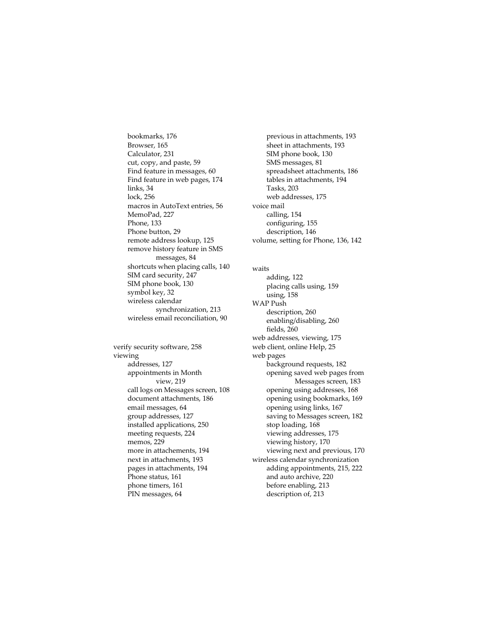 Blackberry 6210 User Manual | Page 310 / 311
