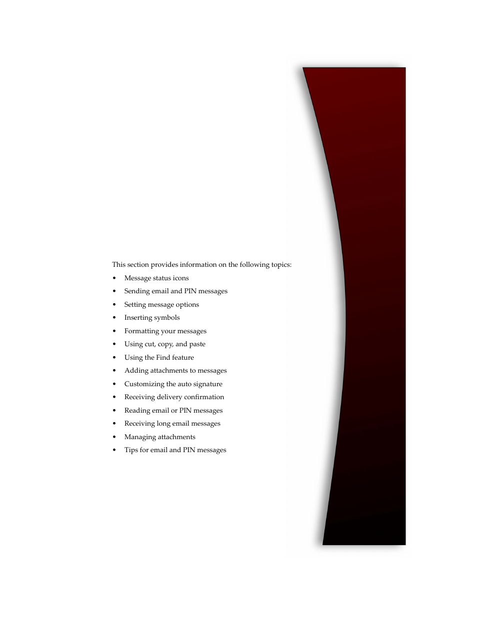 Email and pin messages, Chapter 2 | Blackberry 6210 User Manual | Page 41 / 311