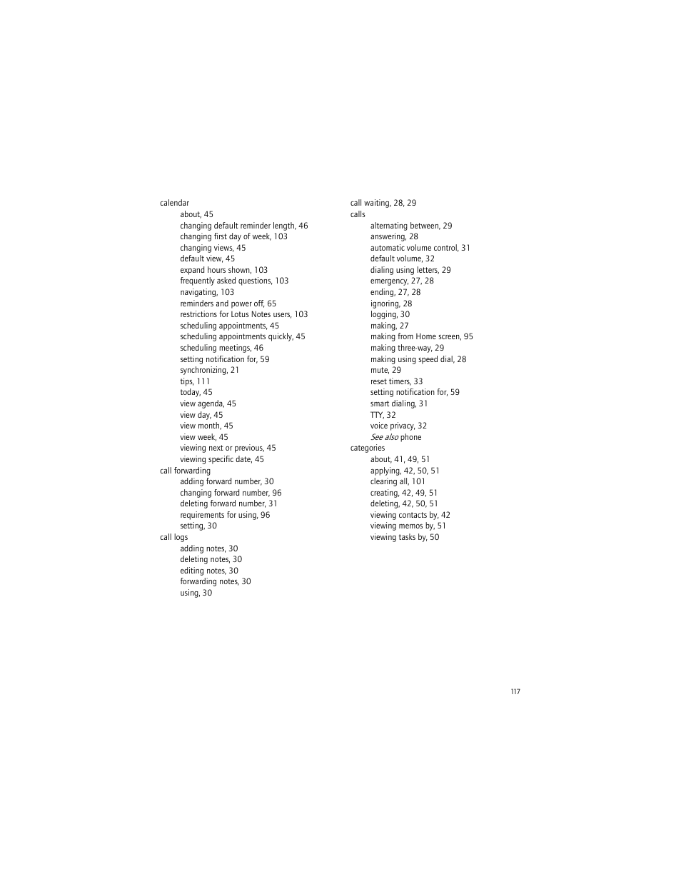 Blackberry 6750 User Manual | Page 117 / 130