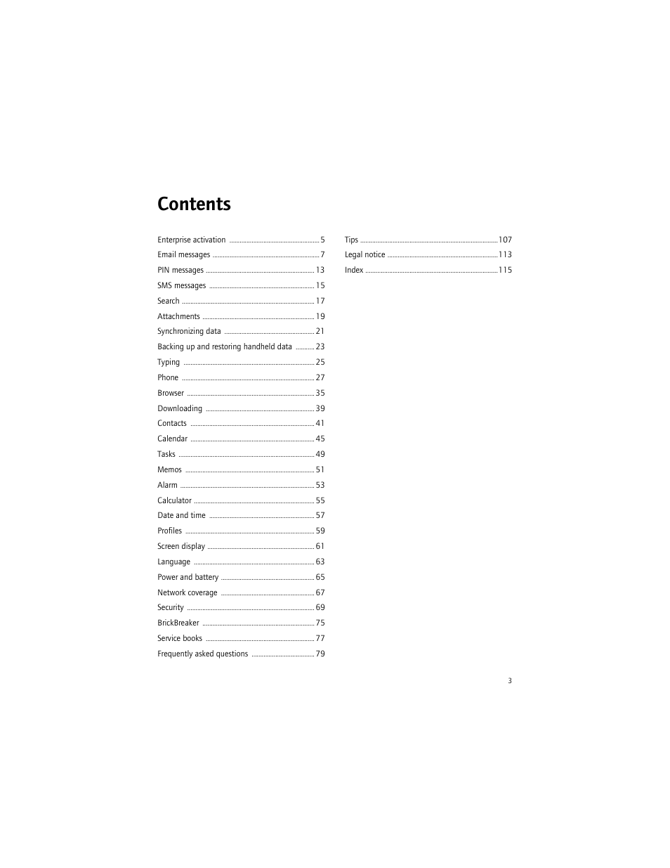 Blackberry 6750 User Manual | Page 3 / 130