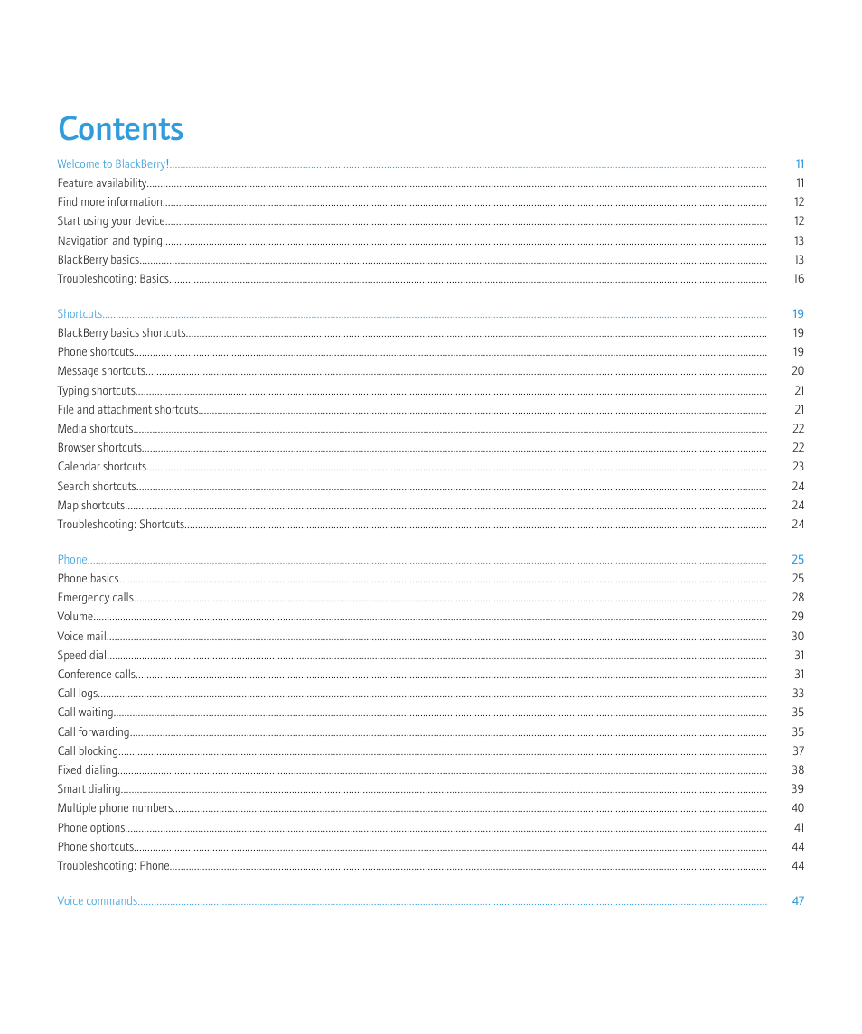 Blackberry CURVE 8980 User Manual | Page 3 / 443