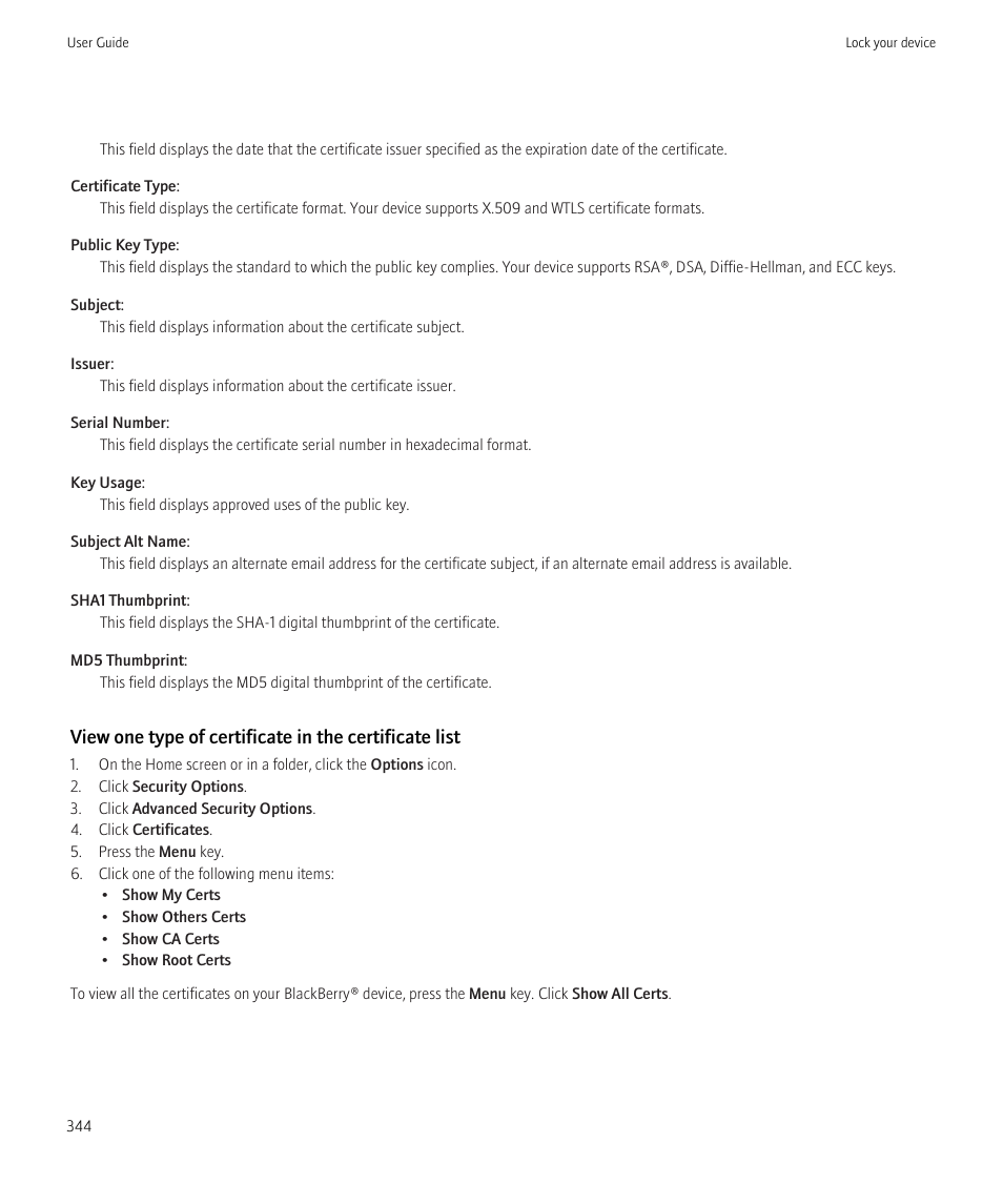 Blackberry CURVE 8980 User Manual | Page 346 / 443