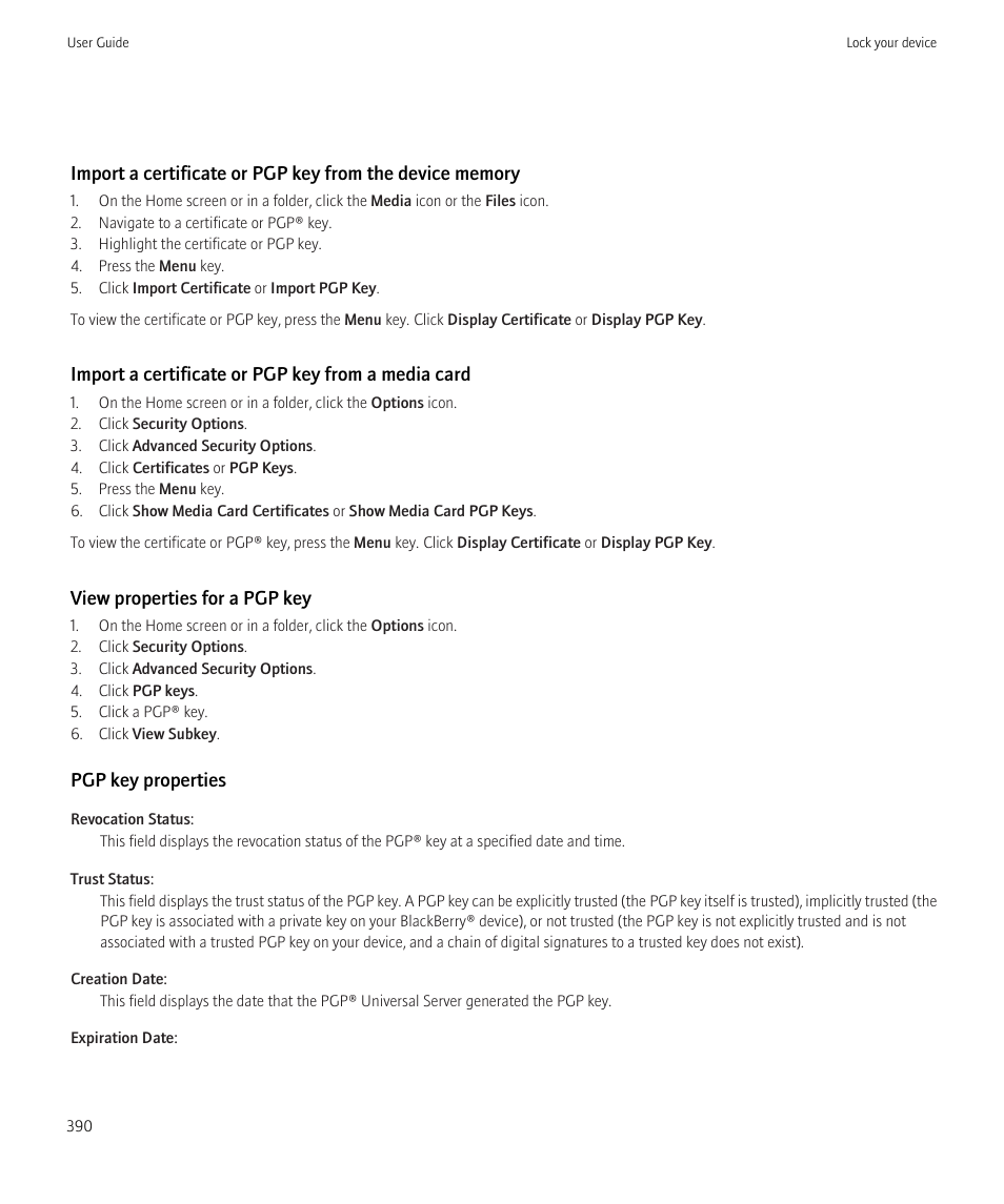 Blackberry CURVE 8980 User Manual | Page 392 / 443