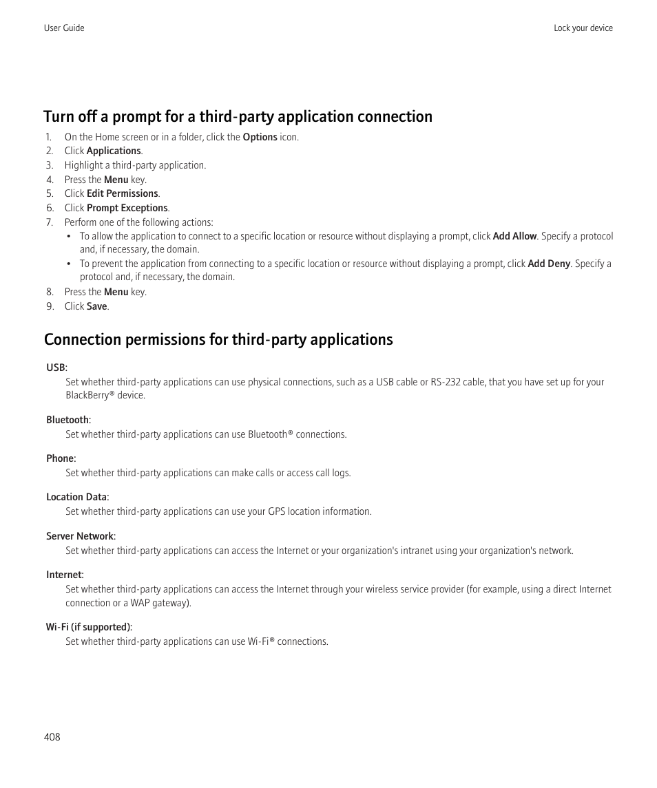 Blackberry CURVE 8980 User Manual | Page 410 / 443