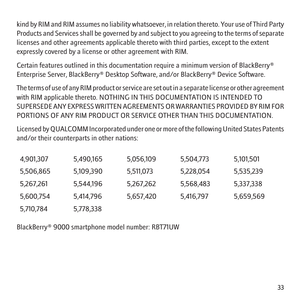 Blackberry Bold 9000 User Manual | Page 35 / 36