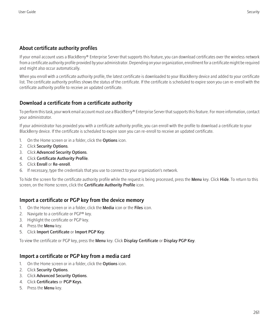 Blackberry CURVE 8350I User Manual | Page 263 / 318