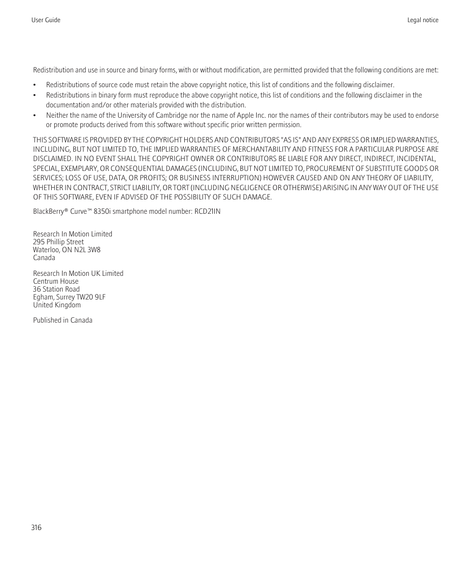 Blackberry CURVE 8350I User Manual | Page 318 / 318