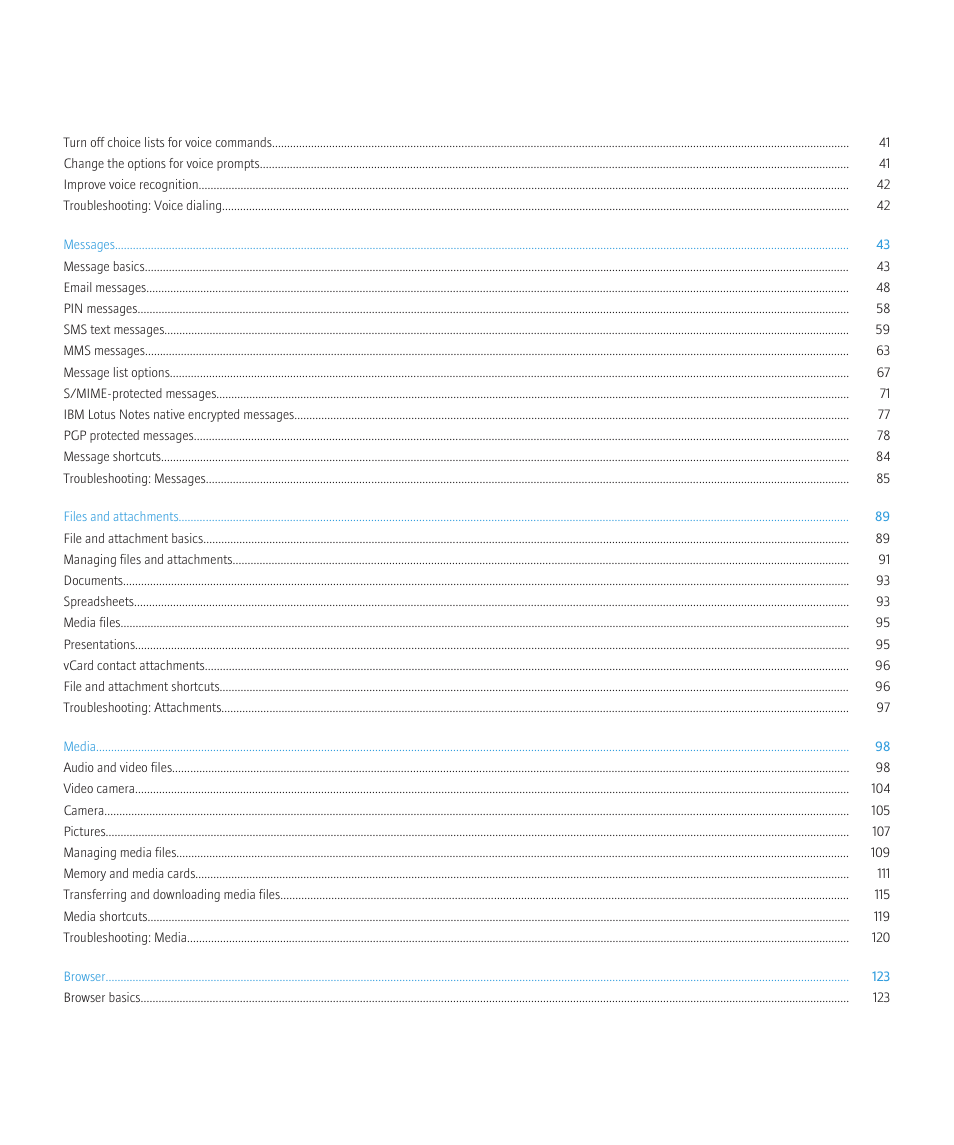 Blackberry CURVE 8350I User Manual | Page 4 / 318