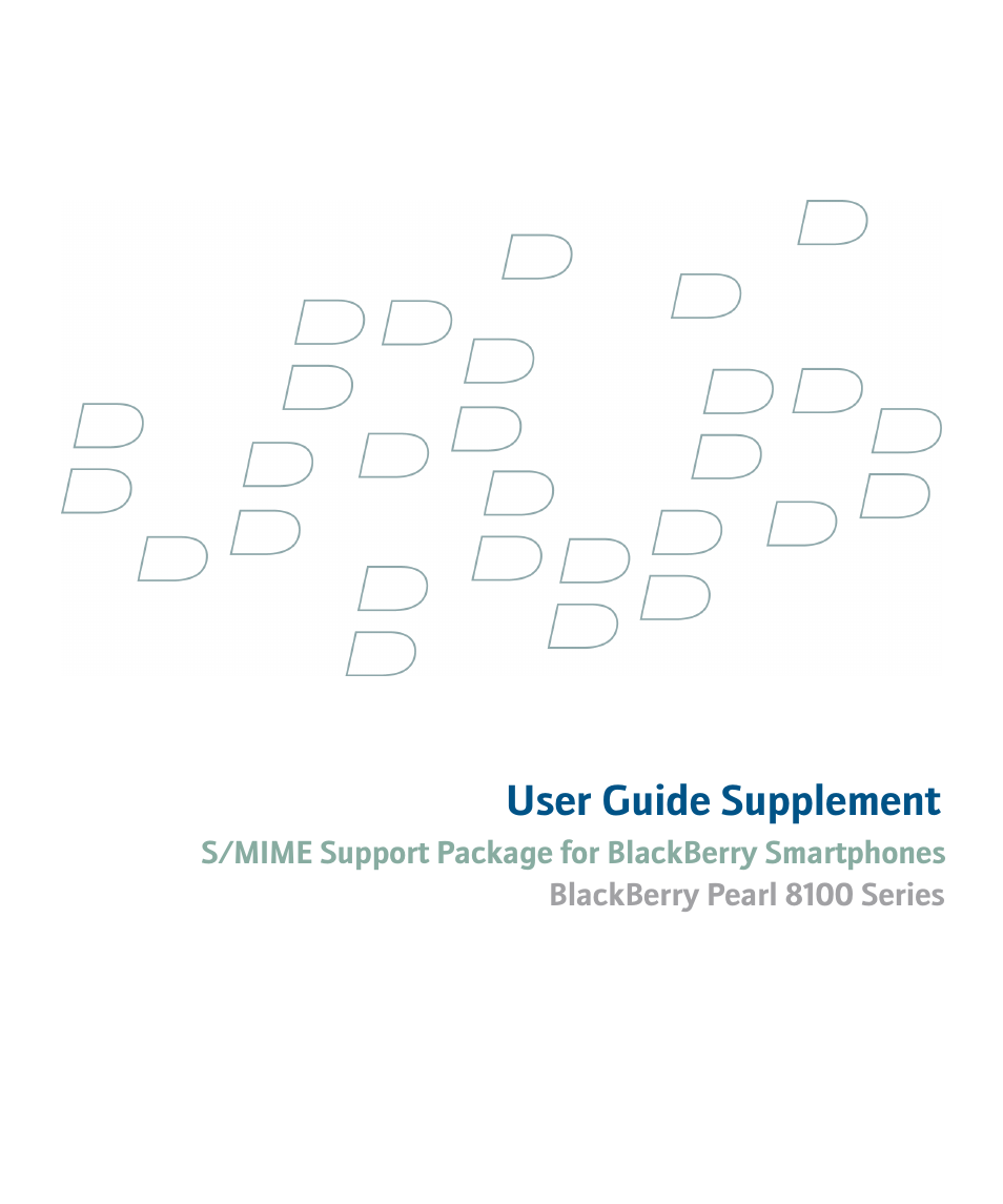 Blackberry Pearl 8100 Series User Manual | 25 pages