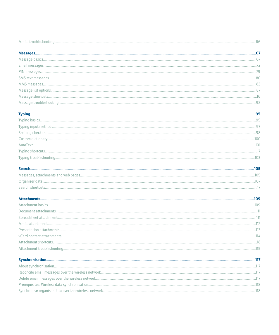 Blackberry Pearl 8100 User Manual | Page 5 / 283