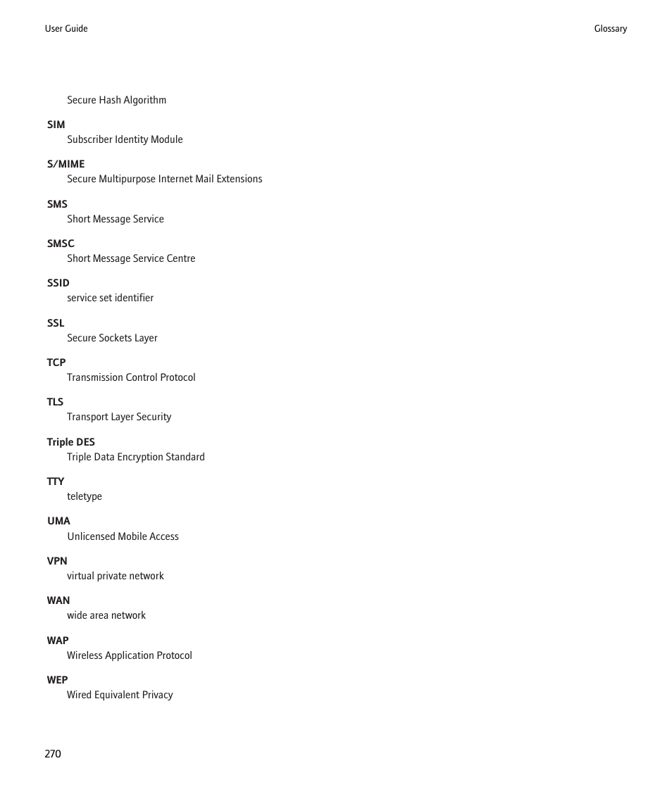 Blackberry Pearl 8220 User Manual | Page 272 / 277