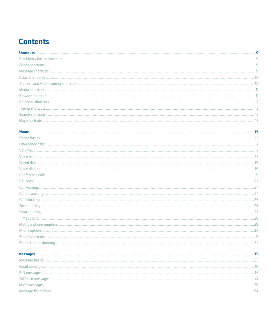 Blackberry Pearl 8220 User Manual | Page 3 / 277