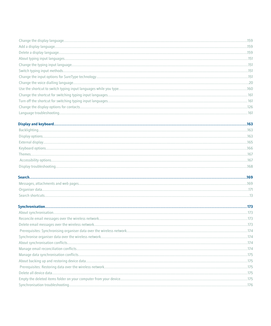 Blackberry Pearl 8220 User Manual | Page 6 / 277