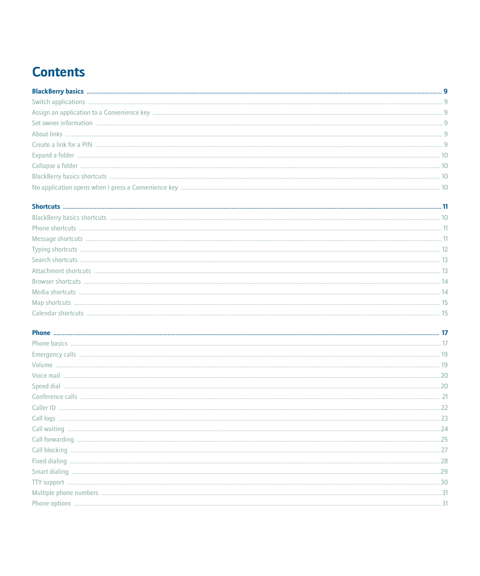 Blackberry 8707 User Manual | Page 3 / 323