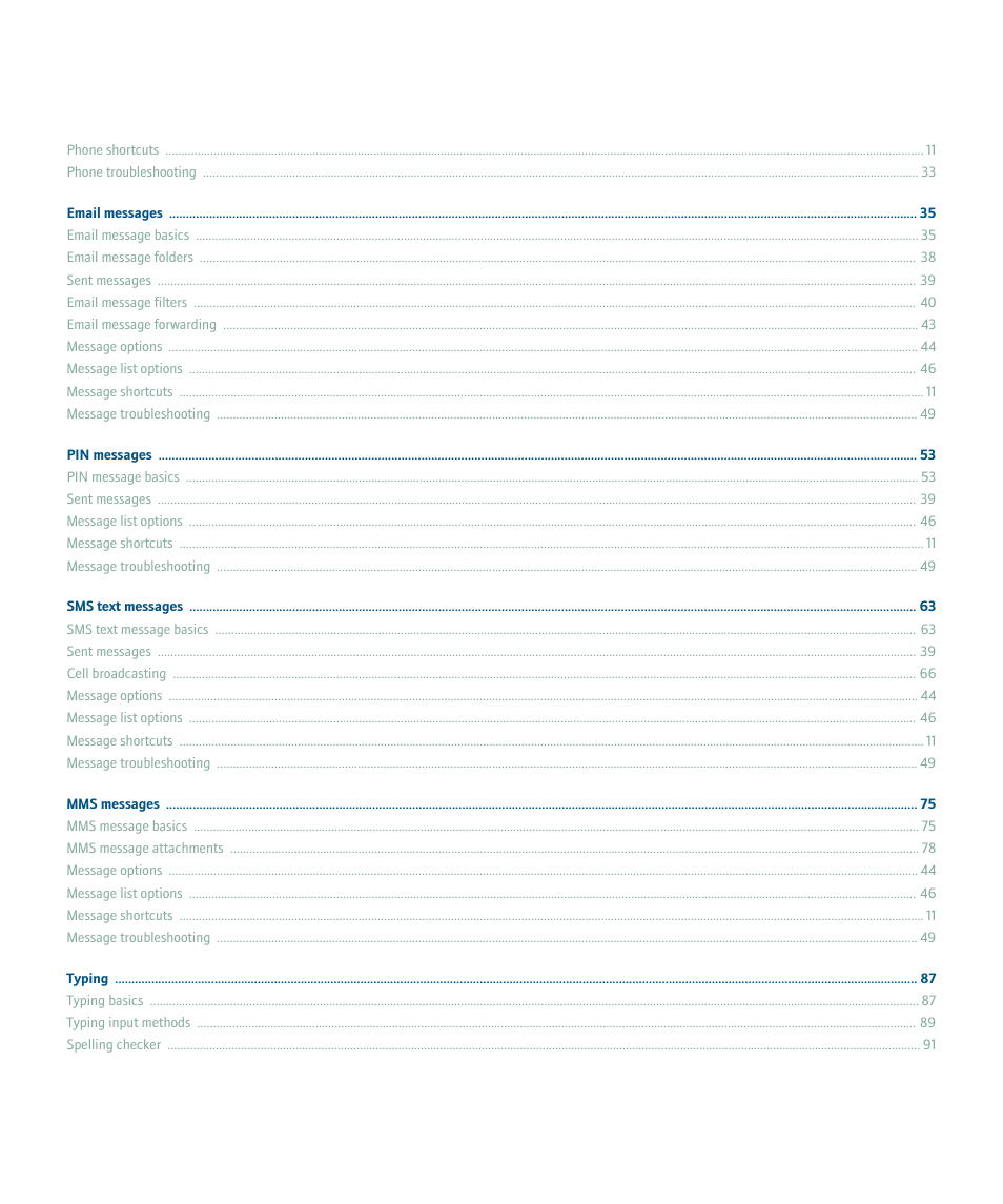 Blackberry 8707 User Manual | Page 4 / 323
