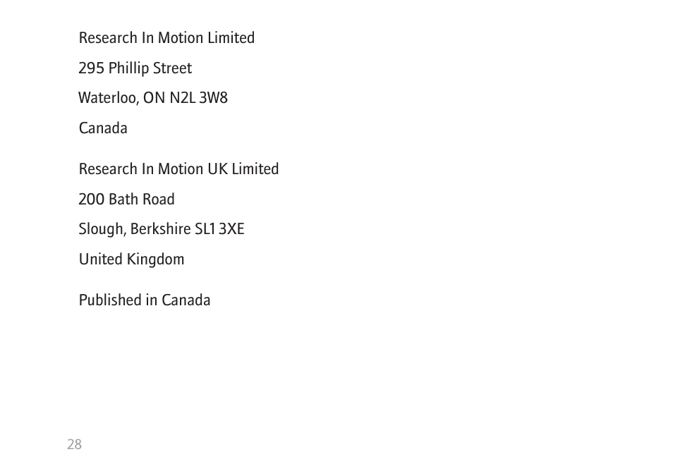 Blackberry MAT-17698-001 User Manual | Page 30 / 30