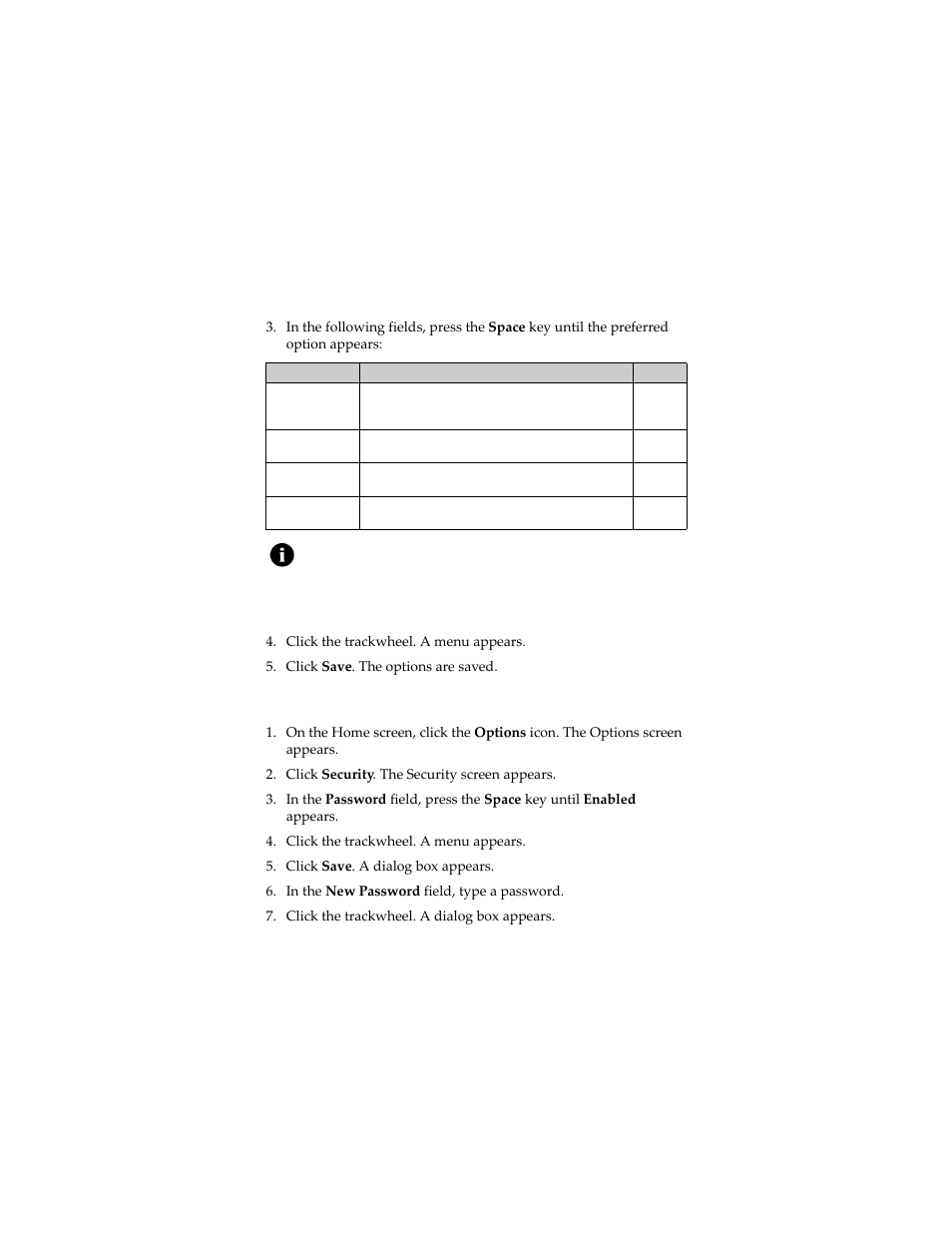 Set a password | Blackberry 7230 User Manual | Page 125 / 152