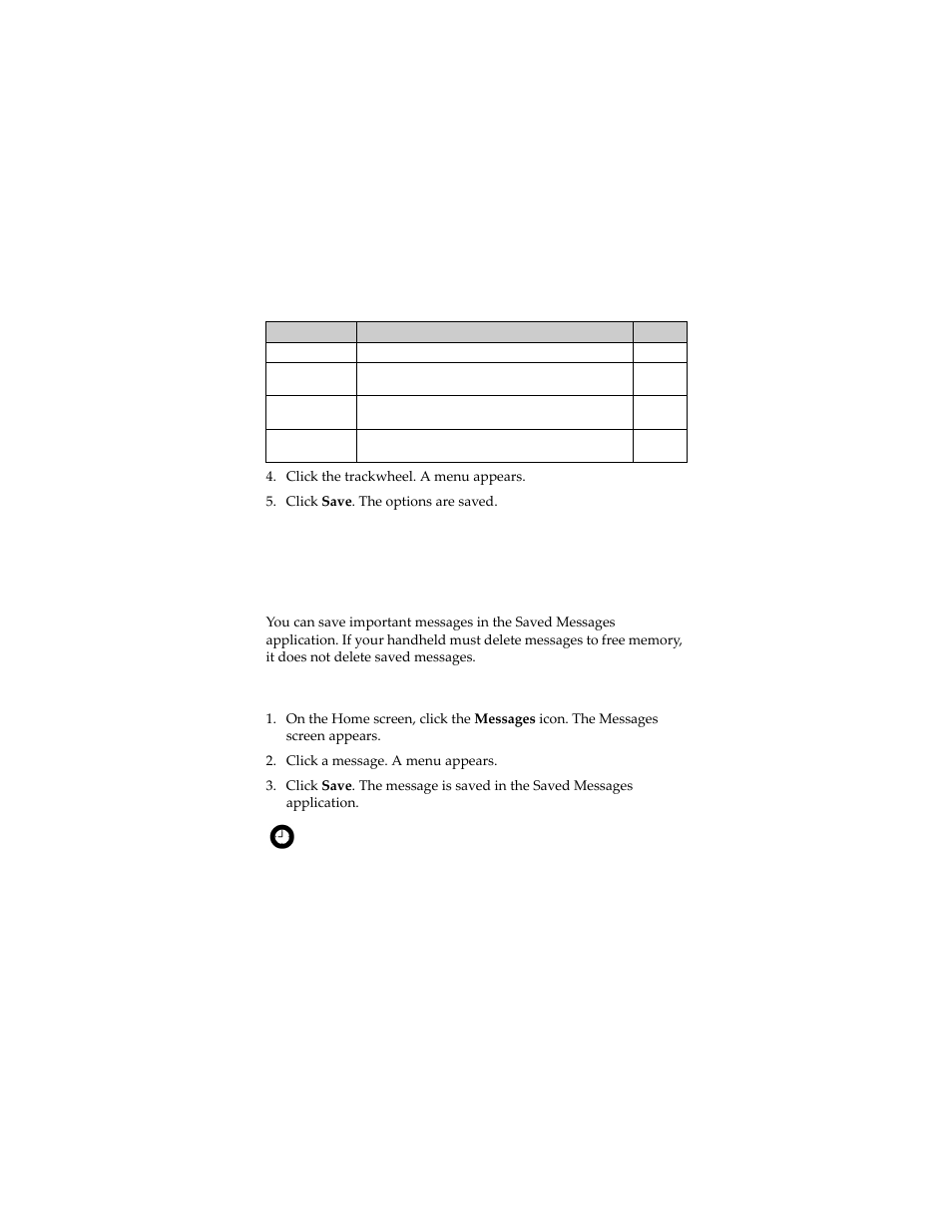 Managing messages, Saving messages, Save a message | Blackberry 7230 User Manual | Page 27 / 152