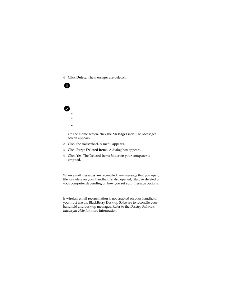 Reconciling email messages | Blackberry 7230 User Manual | Page 29 / 152