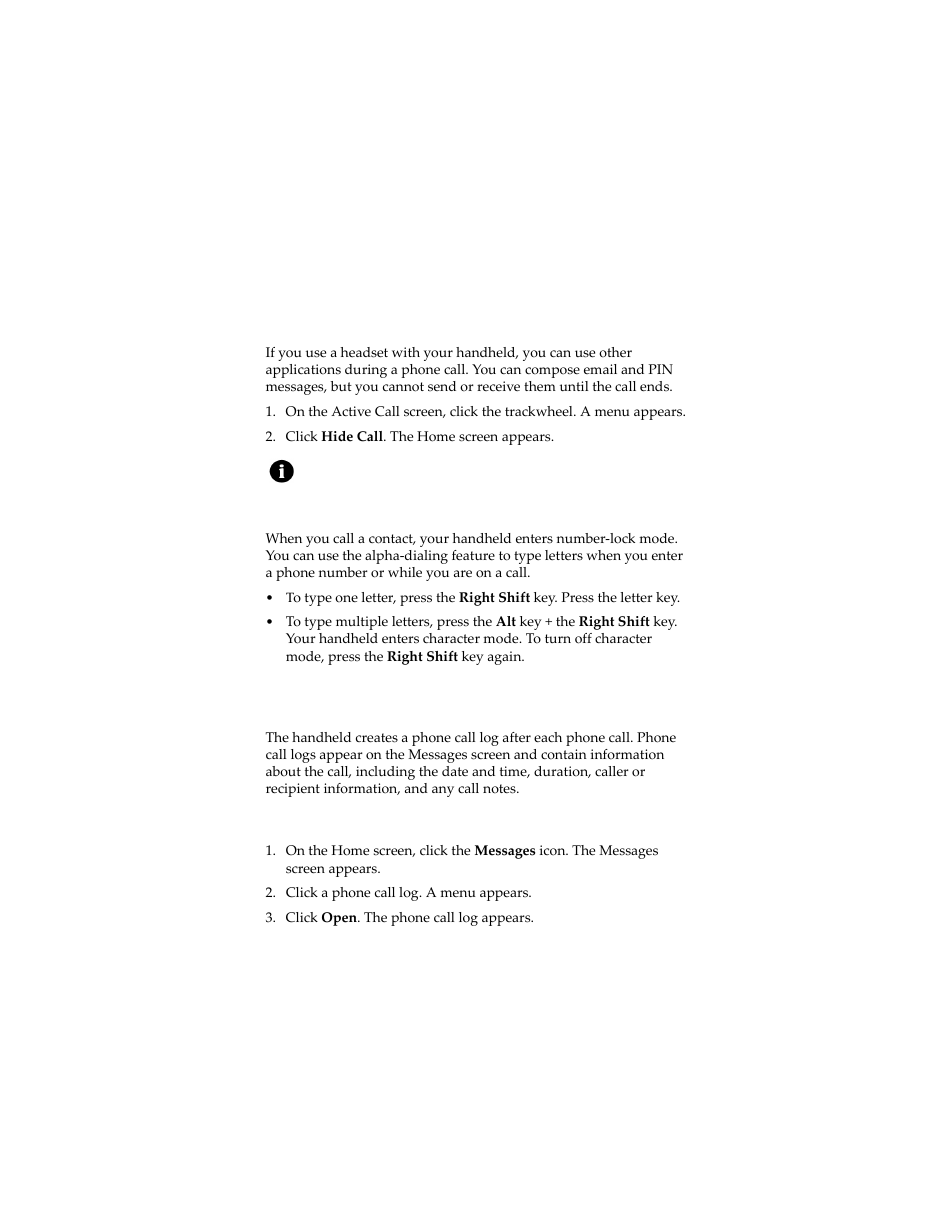 Managing phone call logs | Blackberry 7230 User Manual | Page 54 / 152