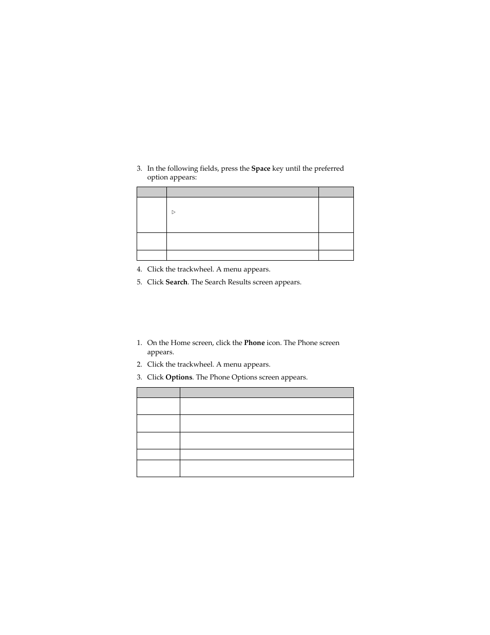 Setting phone options, View the phone options | Blackberry 7230 User Manual | Page 57 / 152