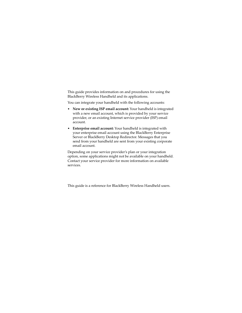 Overview, Audience, Overview audience | Blackberry 7230 User Manual | Page 6 / 152