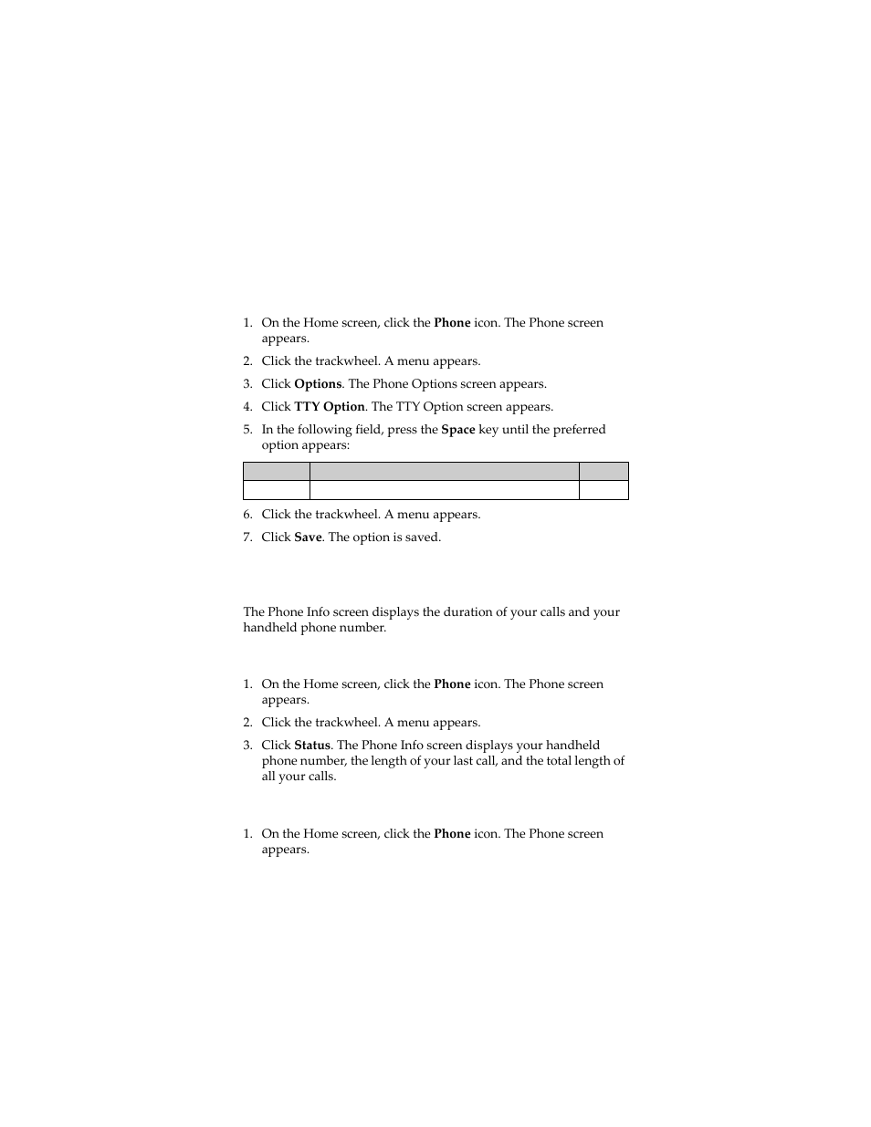 Viewing phone information | Blackberry 7230 User Manual | Page 67 / 152