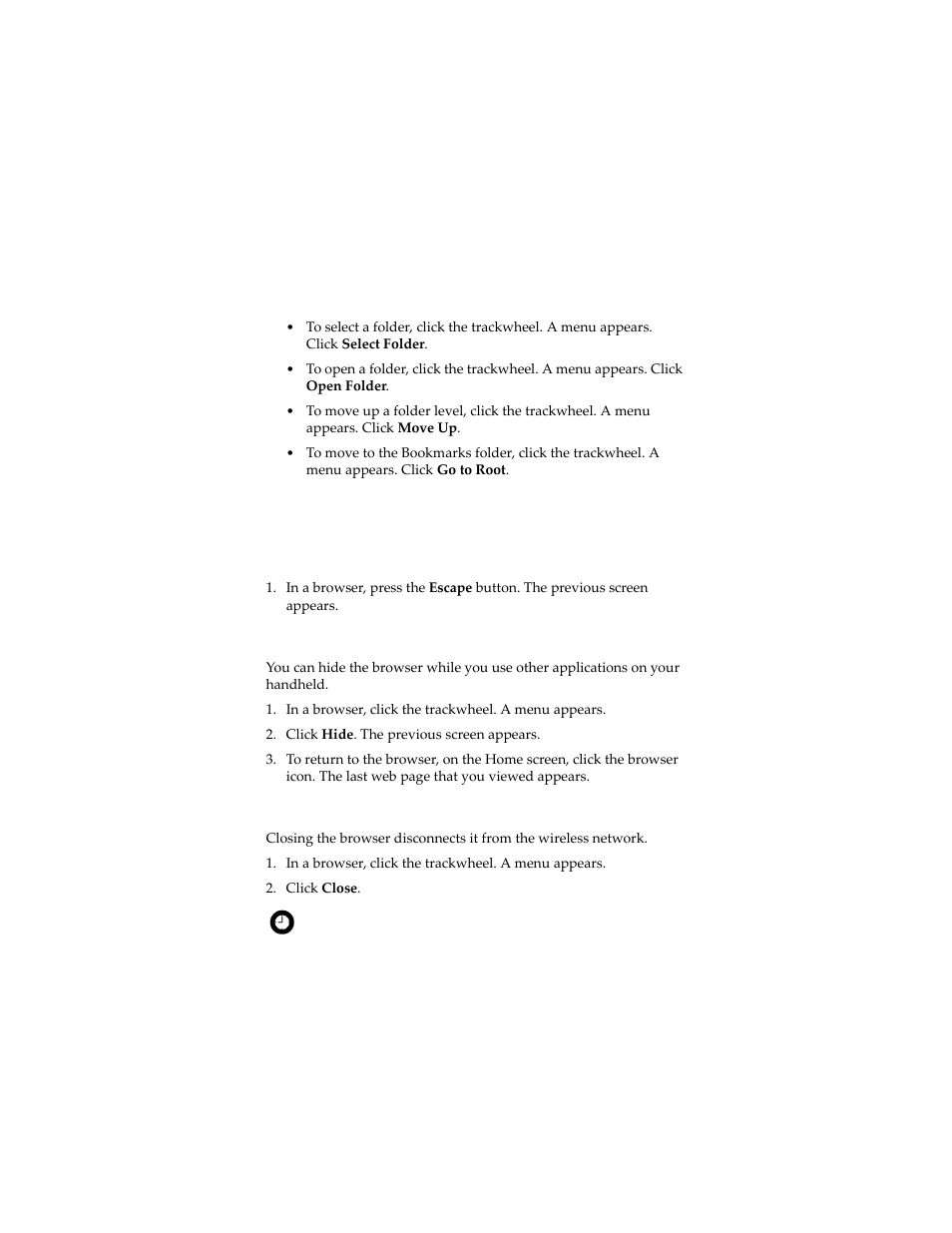 Managing the browser | Blackberry 7230 User Manual | Page 81 / 152